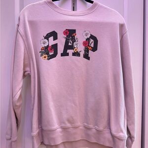 GAP Light Pink Textured Sweatshirt